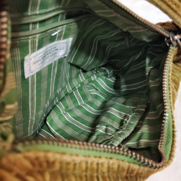 Vintage Y2K American Eagle Whimsygoth Boho Corduroy Mini Shoulder Bag - Picture 4 of 9